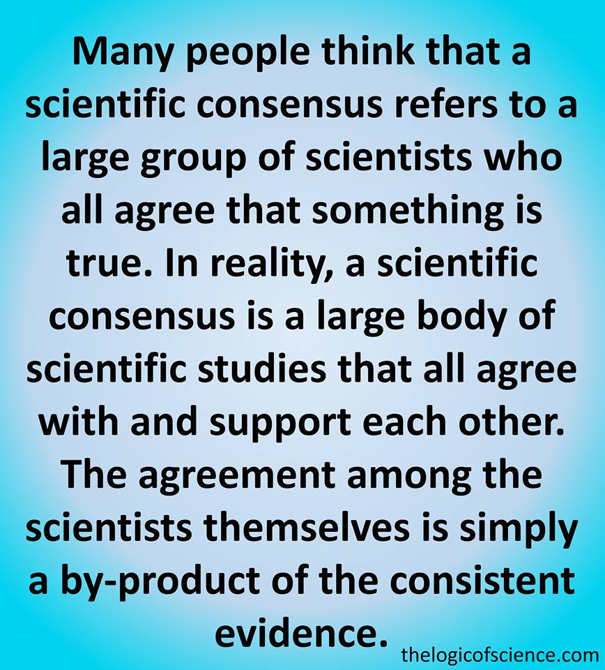 many people think that a scientfic consensus